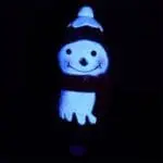 Snowman Enamel Resin Sculpted Glass Spoon Pipe - Haze Smoke Shop USA