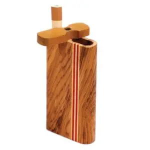 Striped Light Wood Dugout Dugouts - Haze Smoke Shop USA