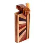 Striped Wood Dugout with Horizon Woodworked Design
