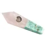 Gemstone Hand Pipe Pipes - Haze Smoke Shop USA