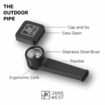 Jane West Outdoor Silicone Pipe - Haze Smoke Shop USA