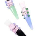 Neon Swirl Glass Chillum Glow Grazer