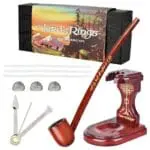 Pulsar Shire Pipes ARAGORN Smoking Pipe & Middle-Earth Pipe Stand - Haze Smoke Shop USA