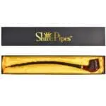 Pulsar Shire Pipes Curved Engraved Cherry Wood Tobacco Pipe - Haze Smoke Shop USA
