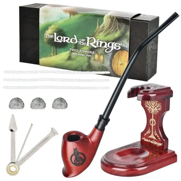 Pulsar Shire Pipes x LoTR TWO TOWERS Pipe & MIDDLE-EARTH Pipe Stand Bundle - Haze Smoke Shop USA