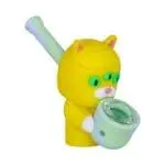 Three-Eyed Cat Secret Stash Silicone Hand Pipe Pipes - Haze Smoke Shop USA