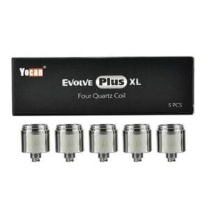 Yocan Evolve Plus XL Replacement Quartz Quad Coils (5/Pk) - Haze Smoke Shop USA