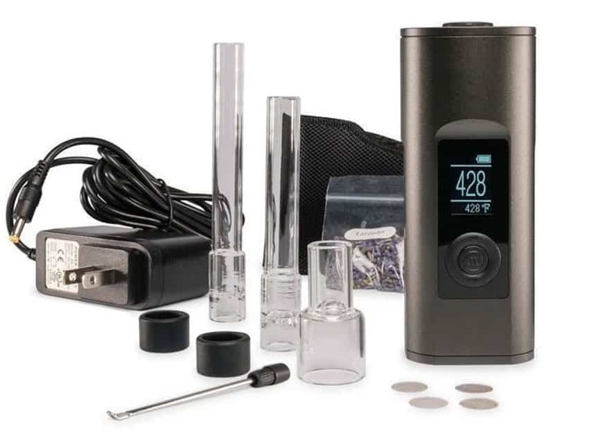 Arizer Solo 2 vaporizer with complete set of accessories