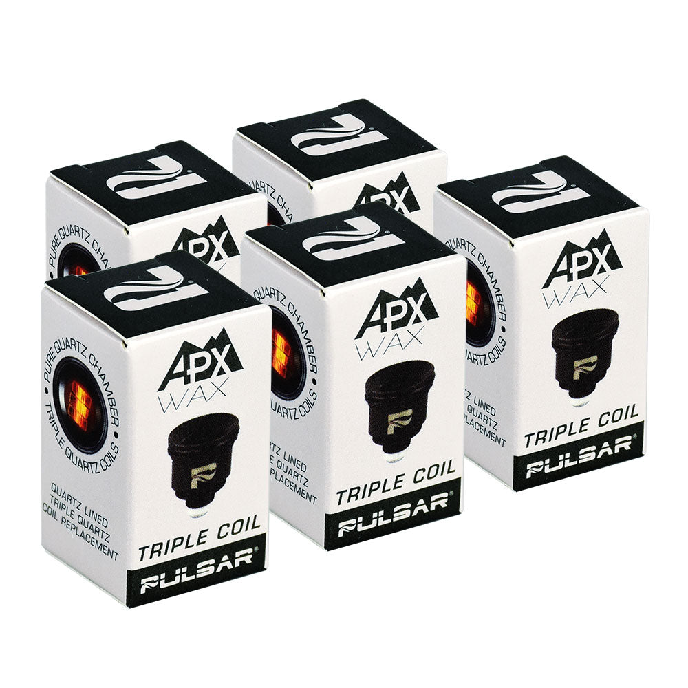 9fa40261-f6fb-461a-8407-e726025983a3.jpg Pulsar APX Wax V3 Replacement Triple Quartz Coil 5pcs - Image 1