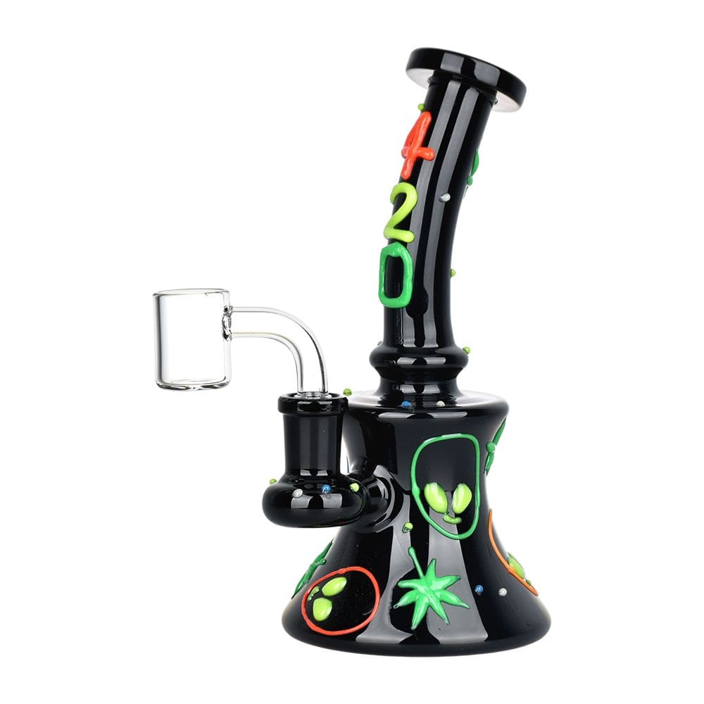 Alien 420 Glow In The Dark Glass Dab Rig - Haze Smoke Shop USA - Vaporizers Super Store