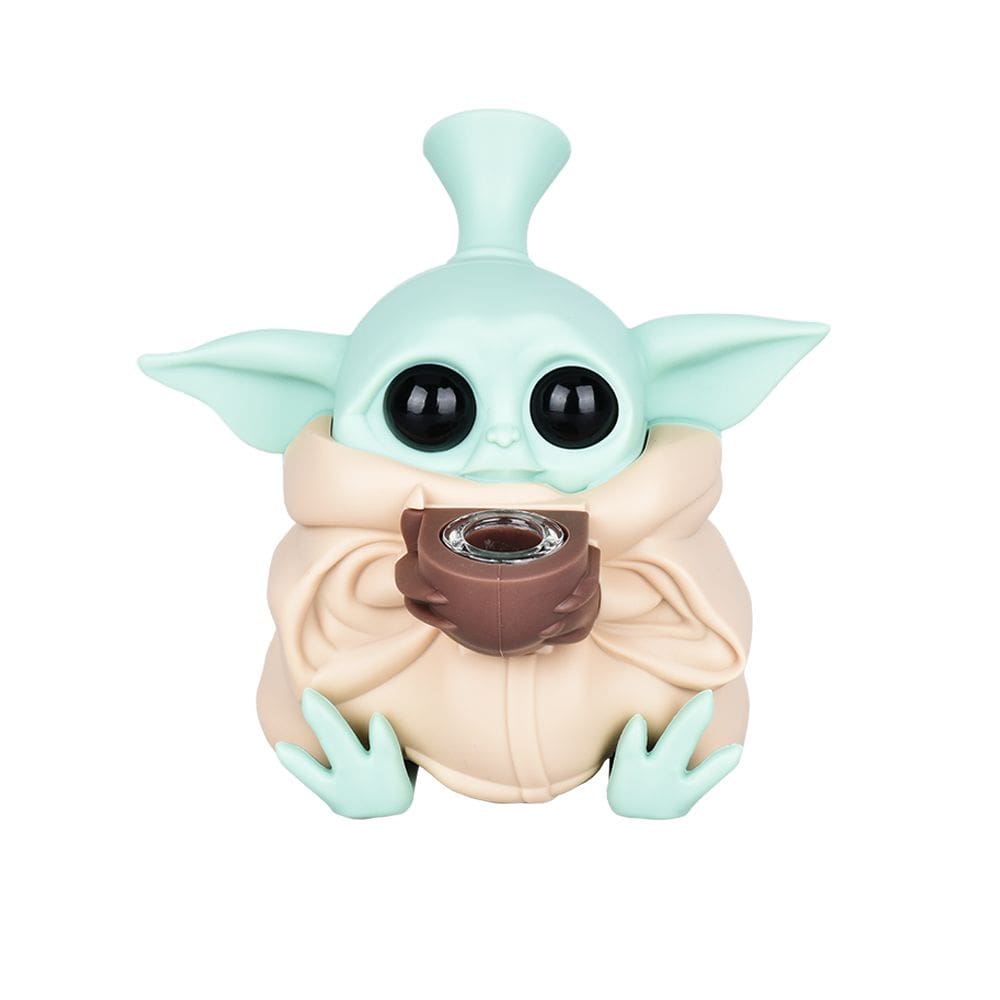 Baby Yoda Silicone Water Pipe - Haze Smoke Shop USA - Vaporizers Super Store