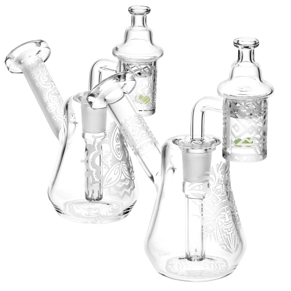 Compact Travel Etched Dab Rig Set - Haze Smoke Shop USA - Vaporizers Super Store