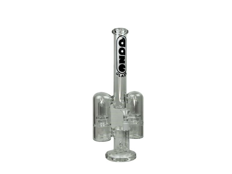 Daze Glass - 14" Rocket Ship Dual Showerhead Perc Glass Water Pipe - Haze Smoke Shop USA - Vaporizers Super Store