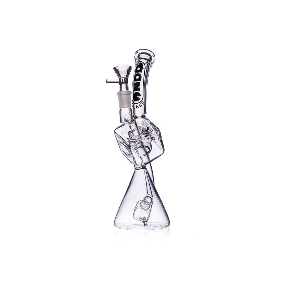 Daze Glass Recycler Style Cube Perc Glass Water Pipe - Haze Smoke Shop USA - Vaporizers Super Store
