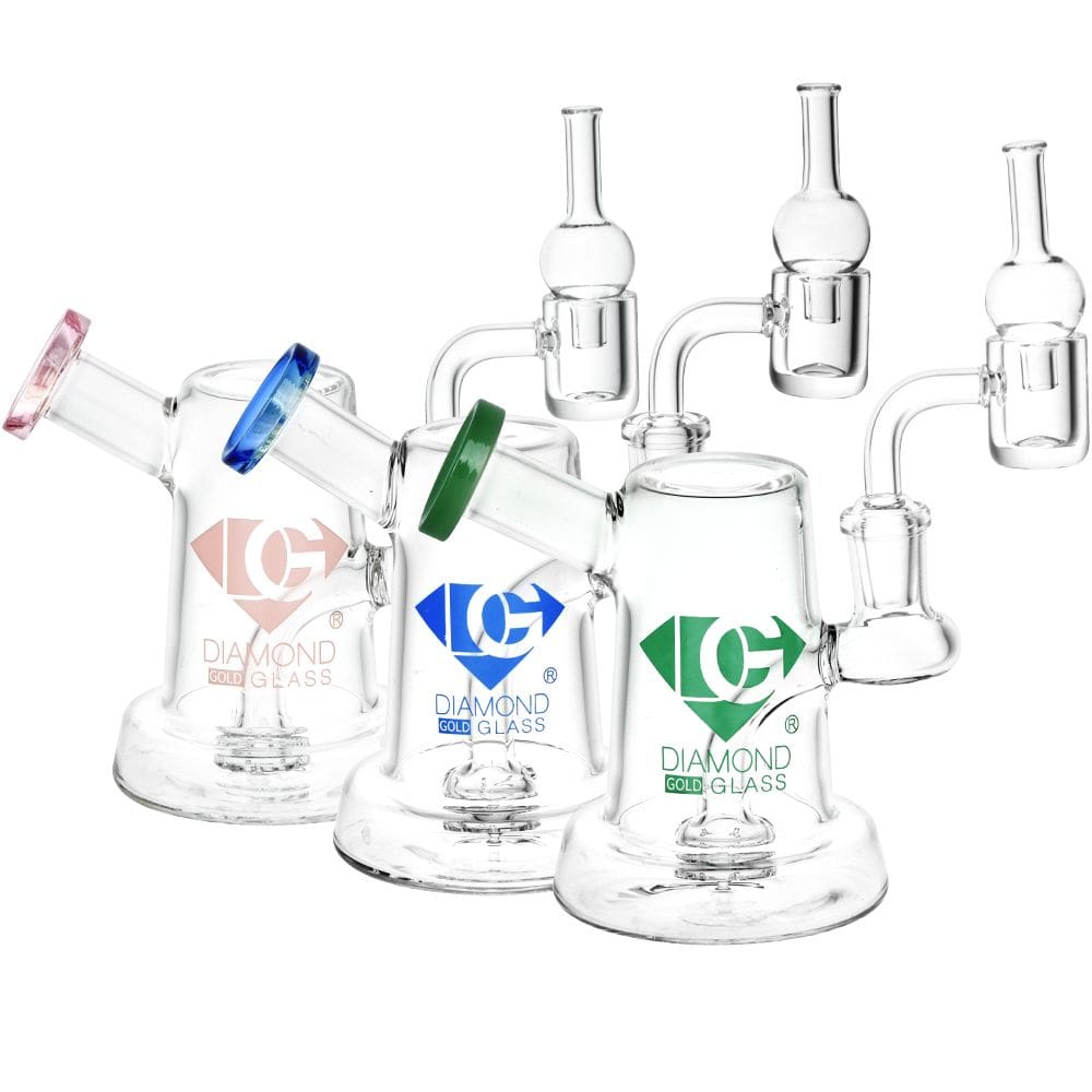 Diamond Glass Jug Mini Dab Rig - Haze Smoke Shop USA - Vaporizers Super Store