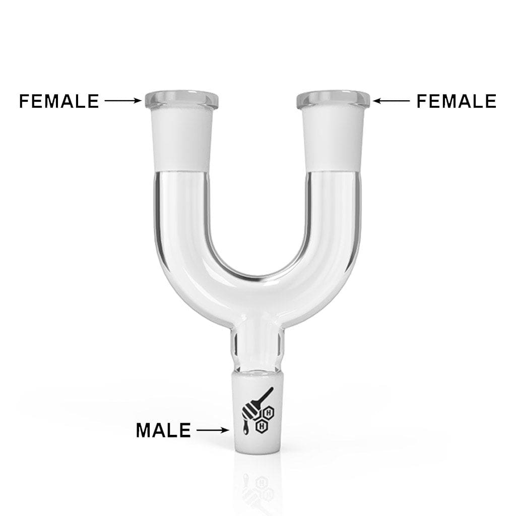 Double Bowl Wishbone Adaptor - Haze Smoke Shop USA - Vaporizers Super Store