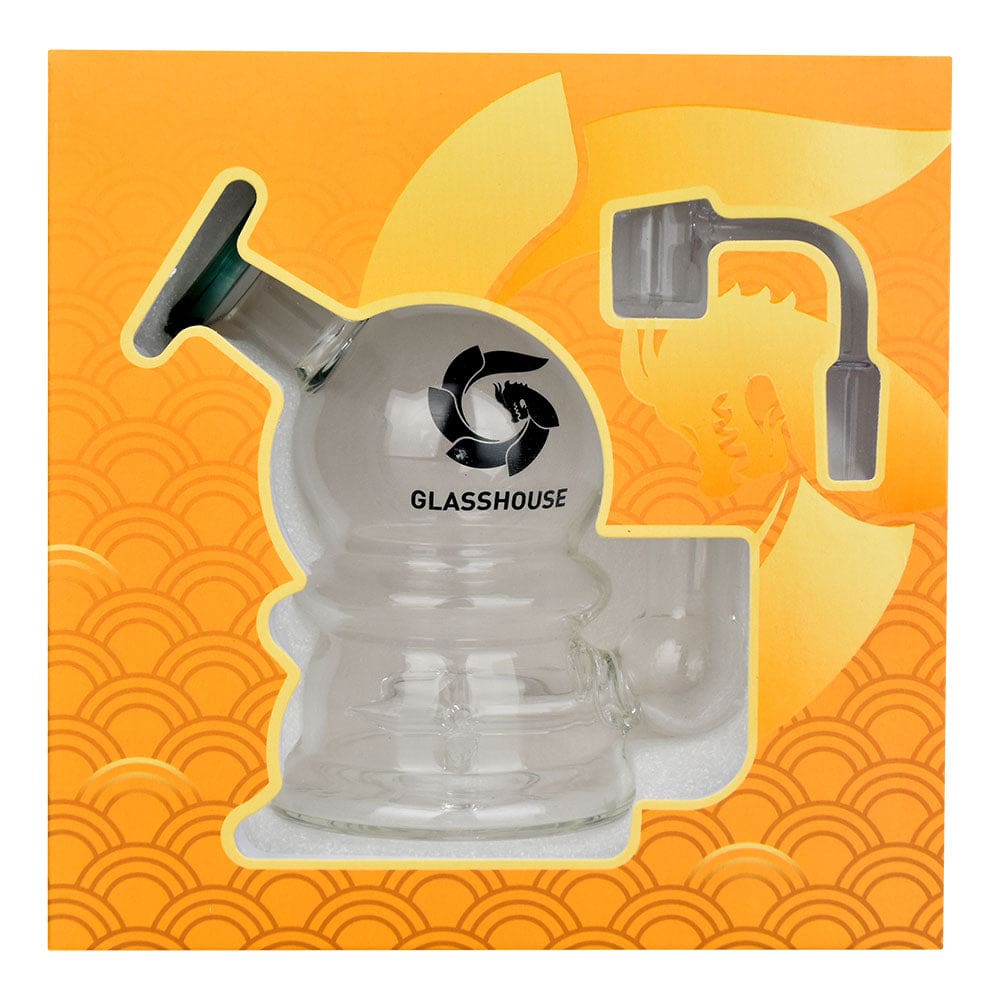 Glass House Bubble Glass Dab Rig - Haze Smoke Shop USA - Vaporizers Super Store