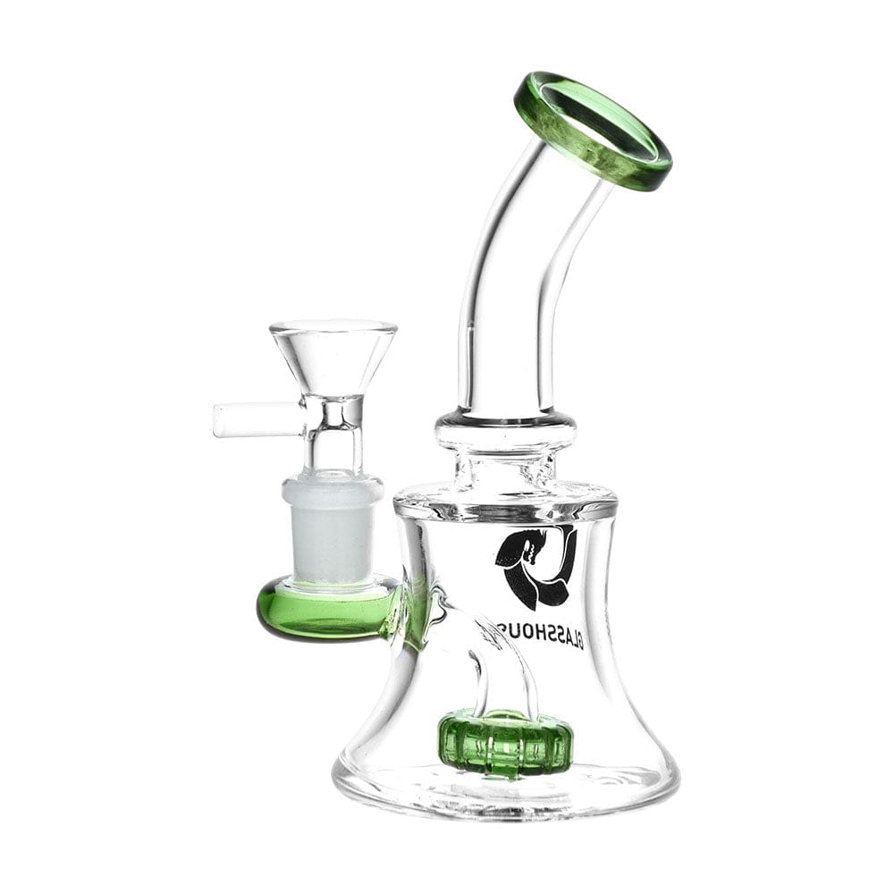 Glass House Disc Perc Glass Water Pipe - Haze Smoke Shop USA - Vaporizers Super Store