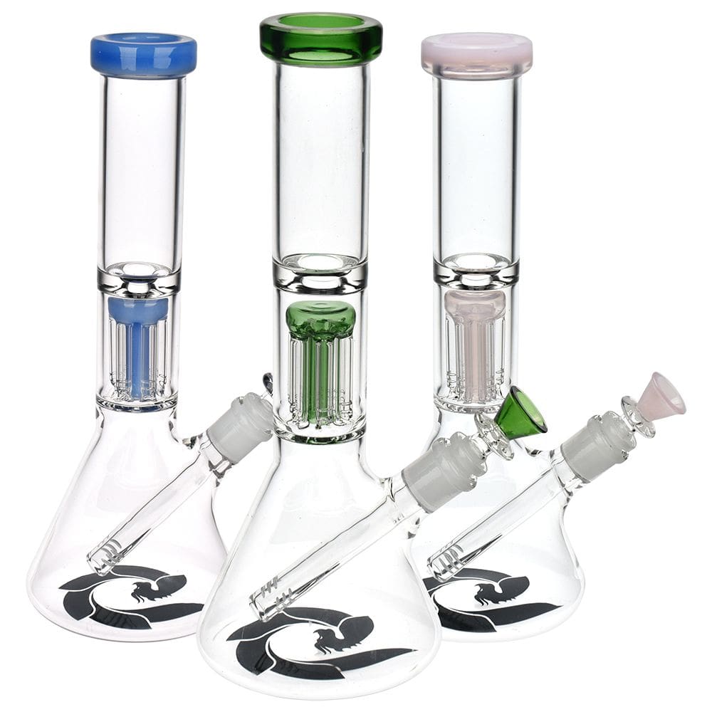Glass House Flathead Perc Beaker Glass House Flathead Perc Beaker - Haze Smoke Shop USA - Vaporizers Super Store