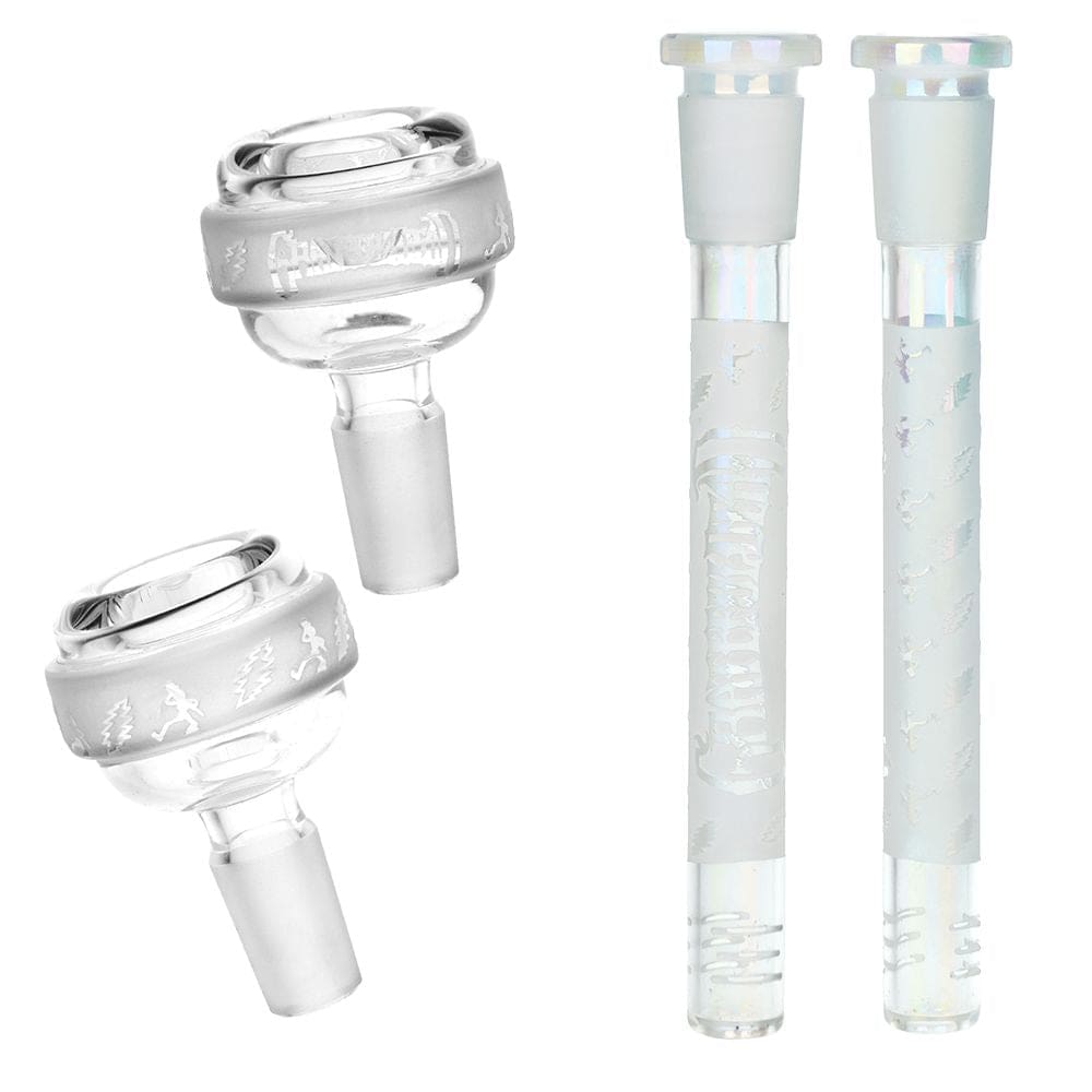 Grateful Dead x Pulsar Bolts And Skellies Straight Tube Water Pipe - Haze Smoke Shop USA - Vaporizers Super Store