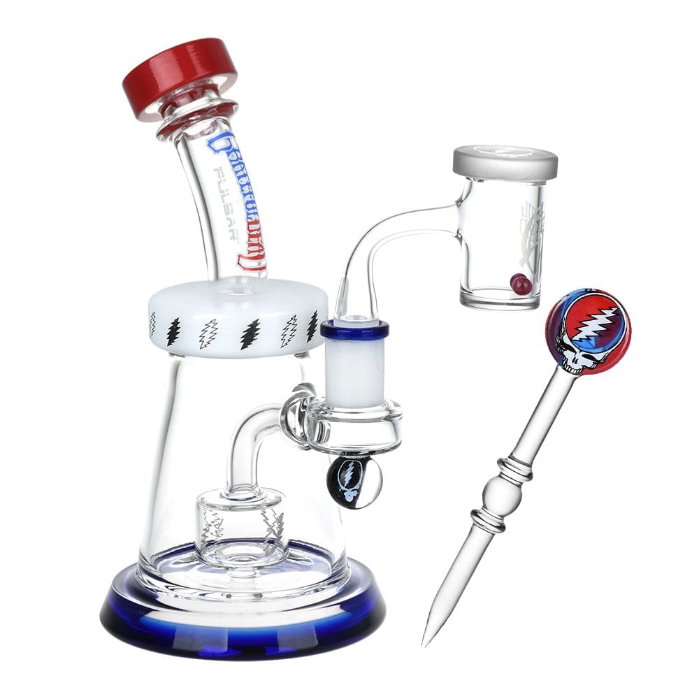 Grateful Dead x Pulsar Lightning Bell Dab Rig Set - Haze Smoke Shop USA - Vaporizers Super Store