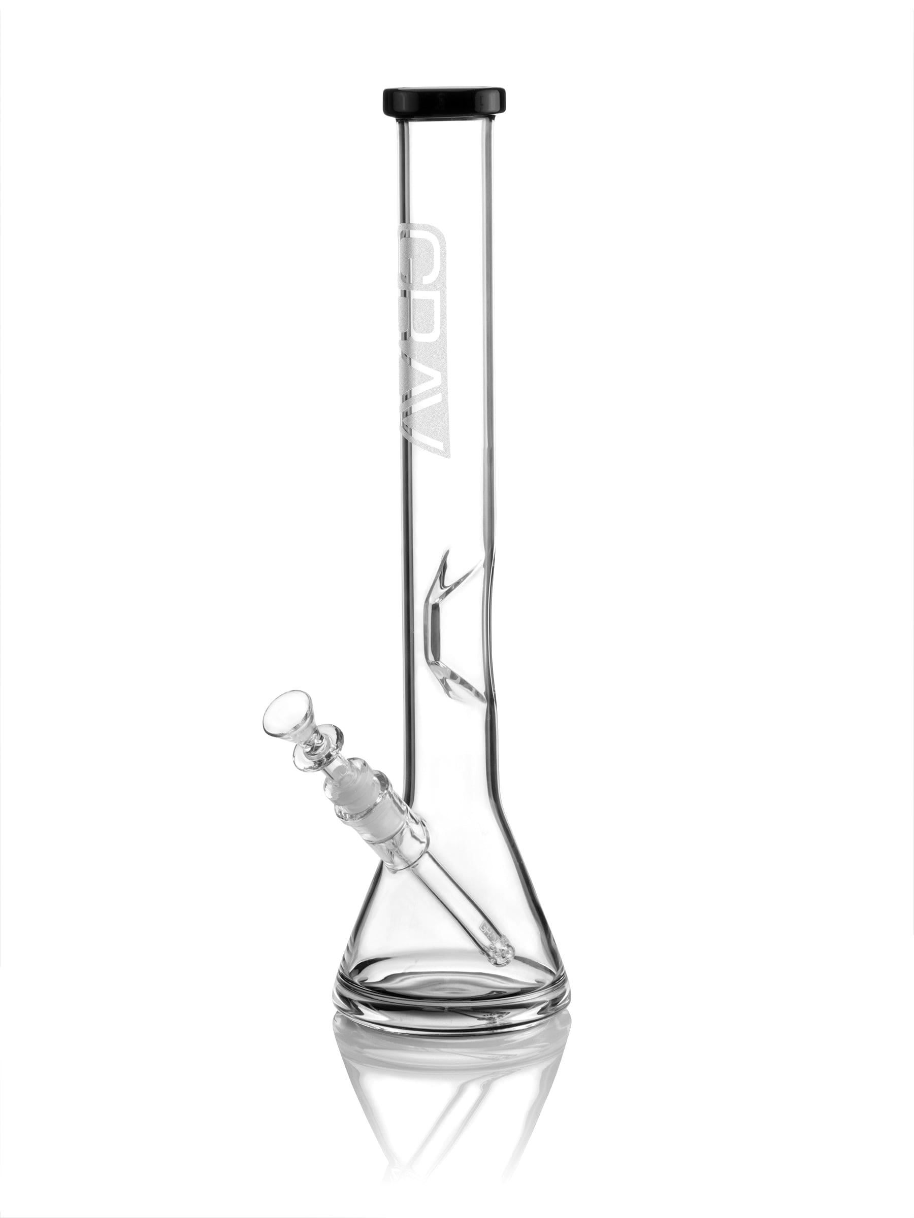 GRAV Large Black Accent Beaker Base Water Pipe - Haze Smoke Shop USA - Vaporizers Super Store