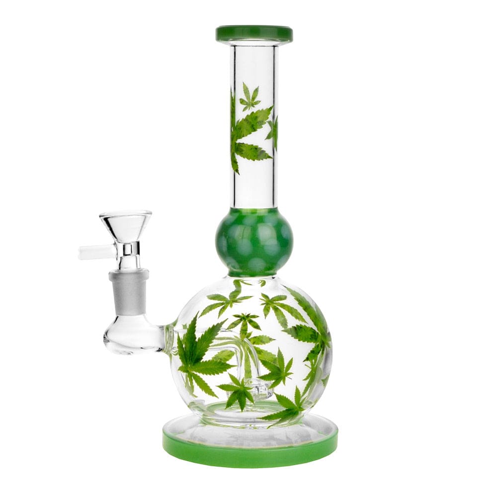 Hemp Leaf Ball Water Pipe - Haze Smoke Shop USA - Vaporizers Super Store