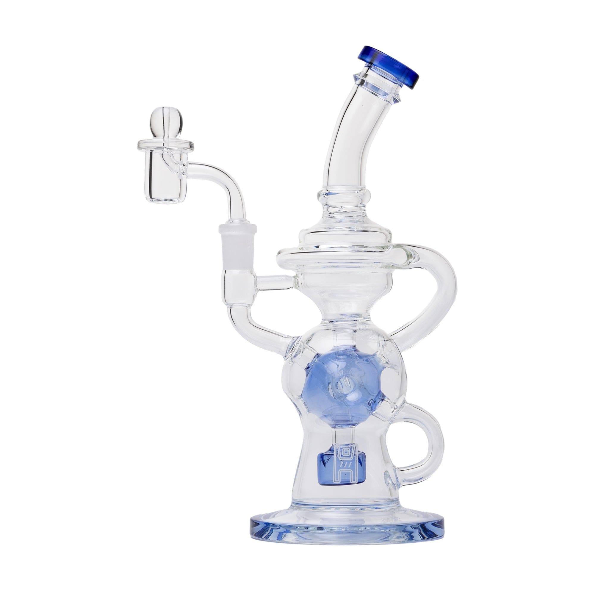 Human Grade Swiss Rig Glass Recycler Water Pipe - Haze Smoke Shop USA - Vaporizers Super Store