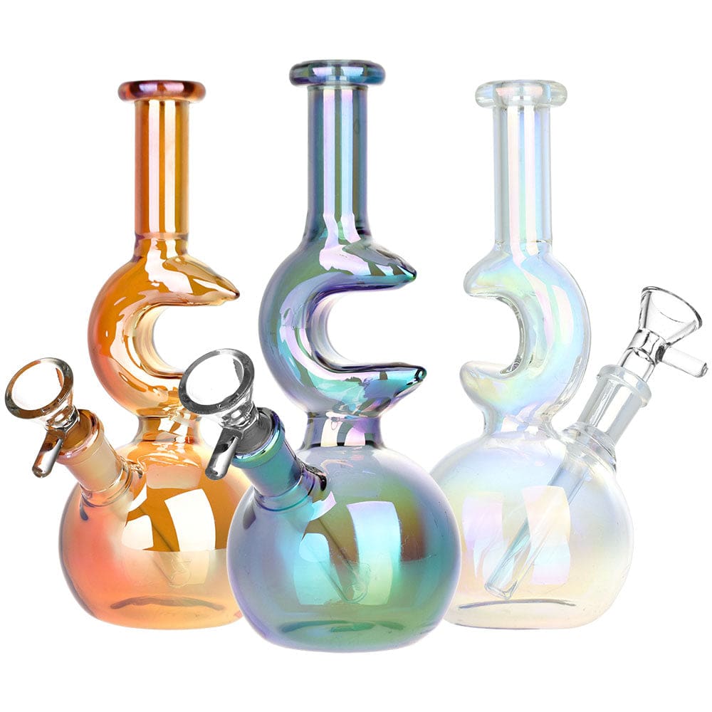 Lunar Glow Electroplated Glass Water Pipe - Haze Smoke Shop USA - Vaporizers Super Store