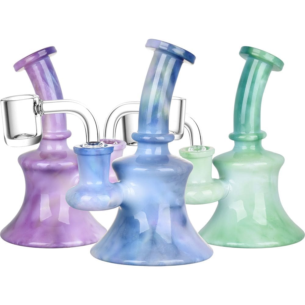 Marbled Tie Dye Mini Glass Dab Rig - Haze Smoke Shop USA - Vaporizers Super Store