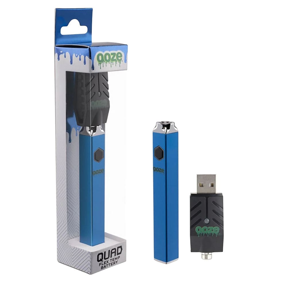 Ooze Quad Flex Temp Square Vape Pen 510 Battery - Haze Smoke Shop USA - Vaporizers Super Store