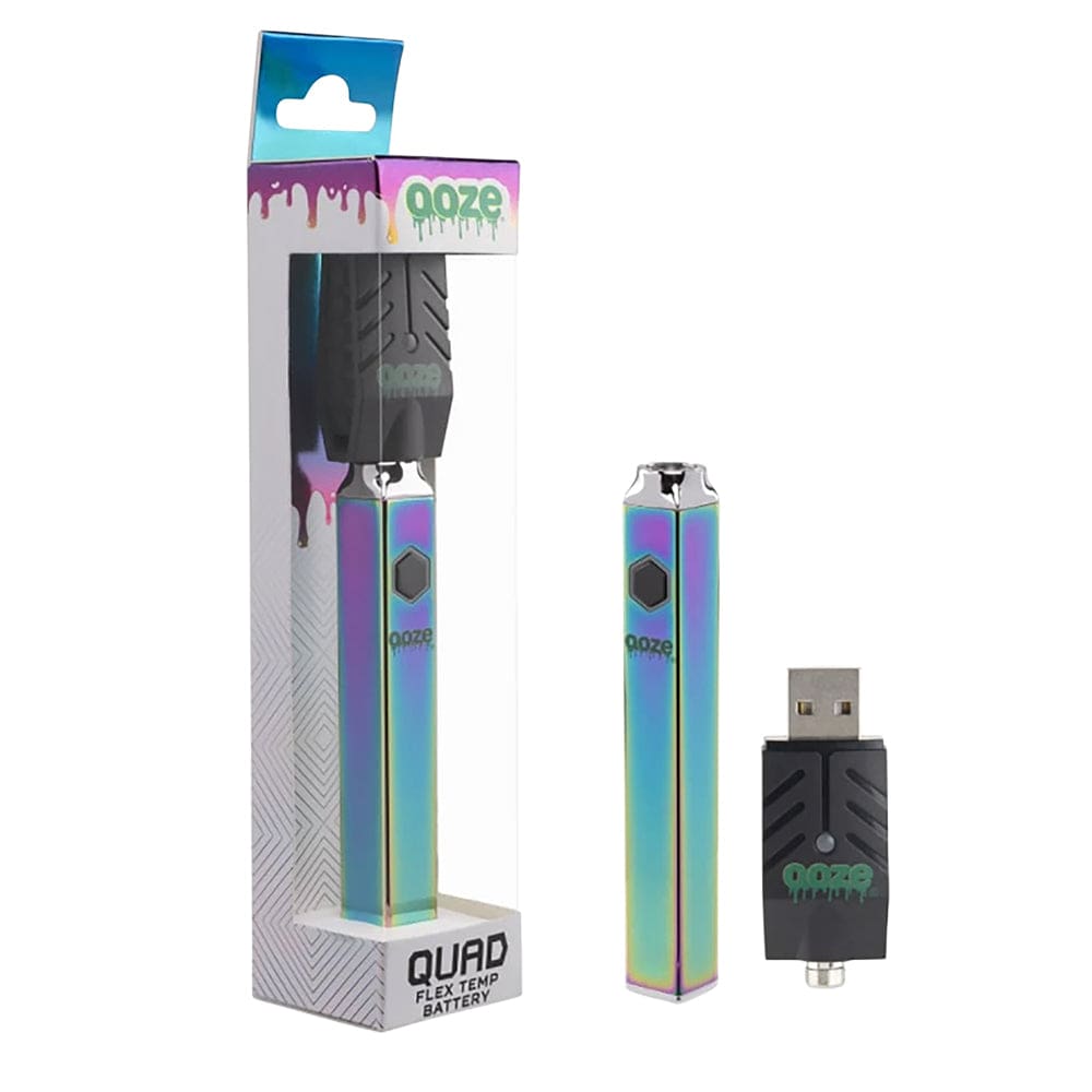 Ooze Quad Flex Temp Square Vape Pen 510 Battery - Haze Smoke Shop USA - Vaporizers Super Store