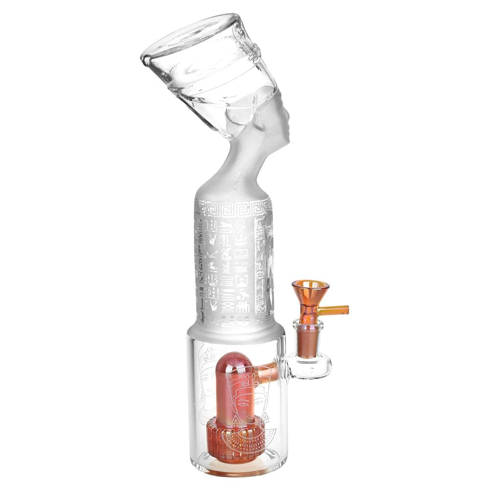 Pharoah Head Frosted Glass Water Pipe -Haze Smoke Shop USA - Vaporizers Super Store