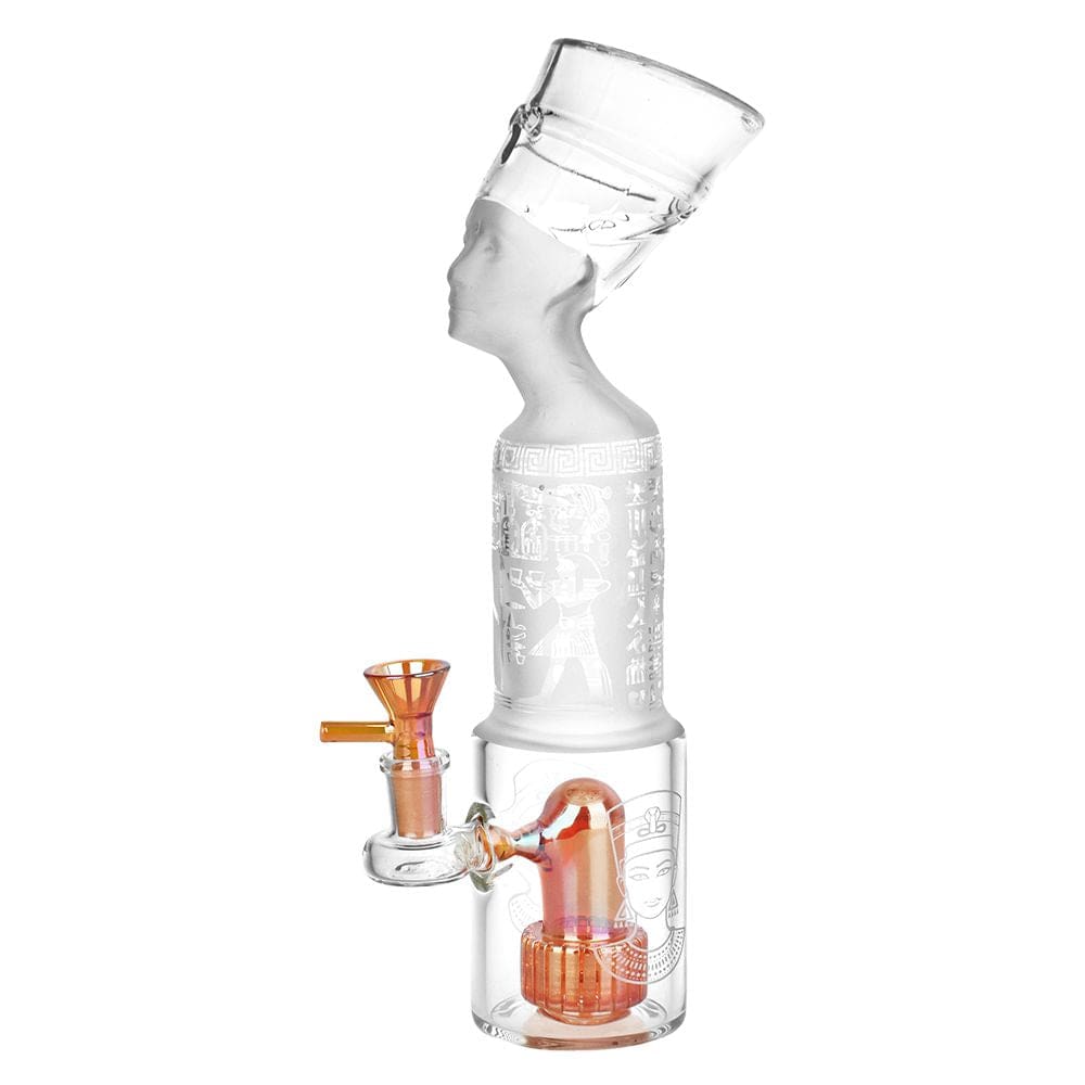 Pharoah Head Frosted Glass Water Pipe -Haze Smoke Shop USA - Vaporizers Super Store