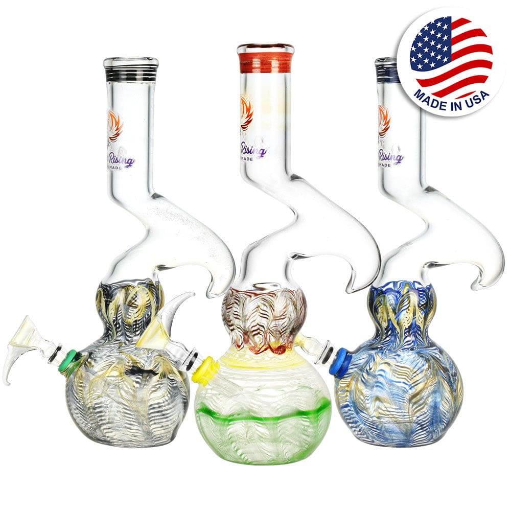 Phoenix Rising Bubble Base Water Pipe w/ Hook - Haze Smoke Shop USA - Vaporizers Super Store