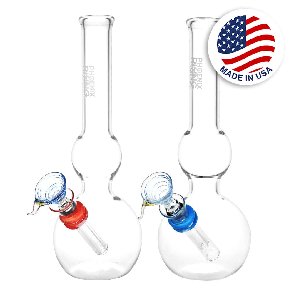 Phoenix Rising Classic Double Bubble Water Pipe Phoenix Rising Classic Double Bubble Water Pipe - Haze Smoke Shop USA - Vaporizers Super Store