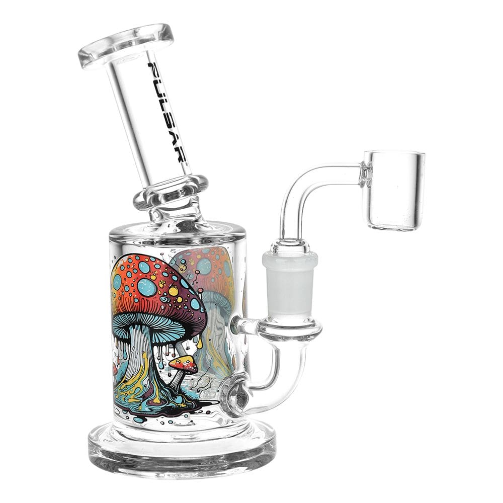 Pulsar Day Drippin' On Planet Shroom Glass Dab Rig - Haze Smoke Shop USA - Vaporizers Super Store