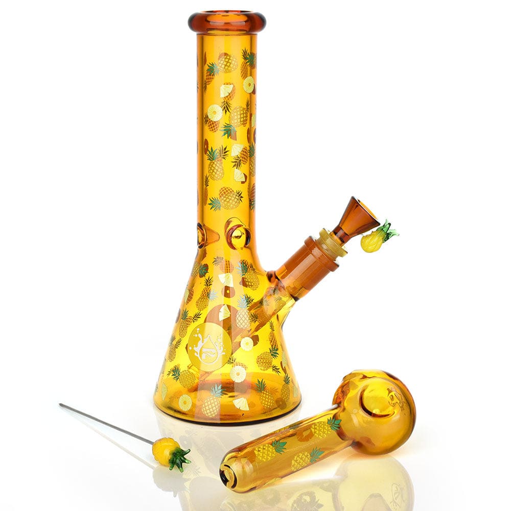 Pulsar Fruit Series Pineapple Express Herb Pipe Glow Duo - Haze Smoke Shop USA - Vaporizers Super Store