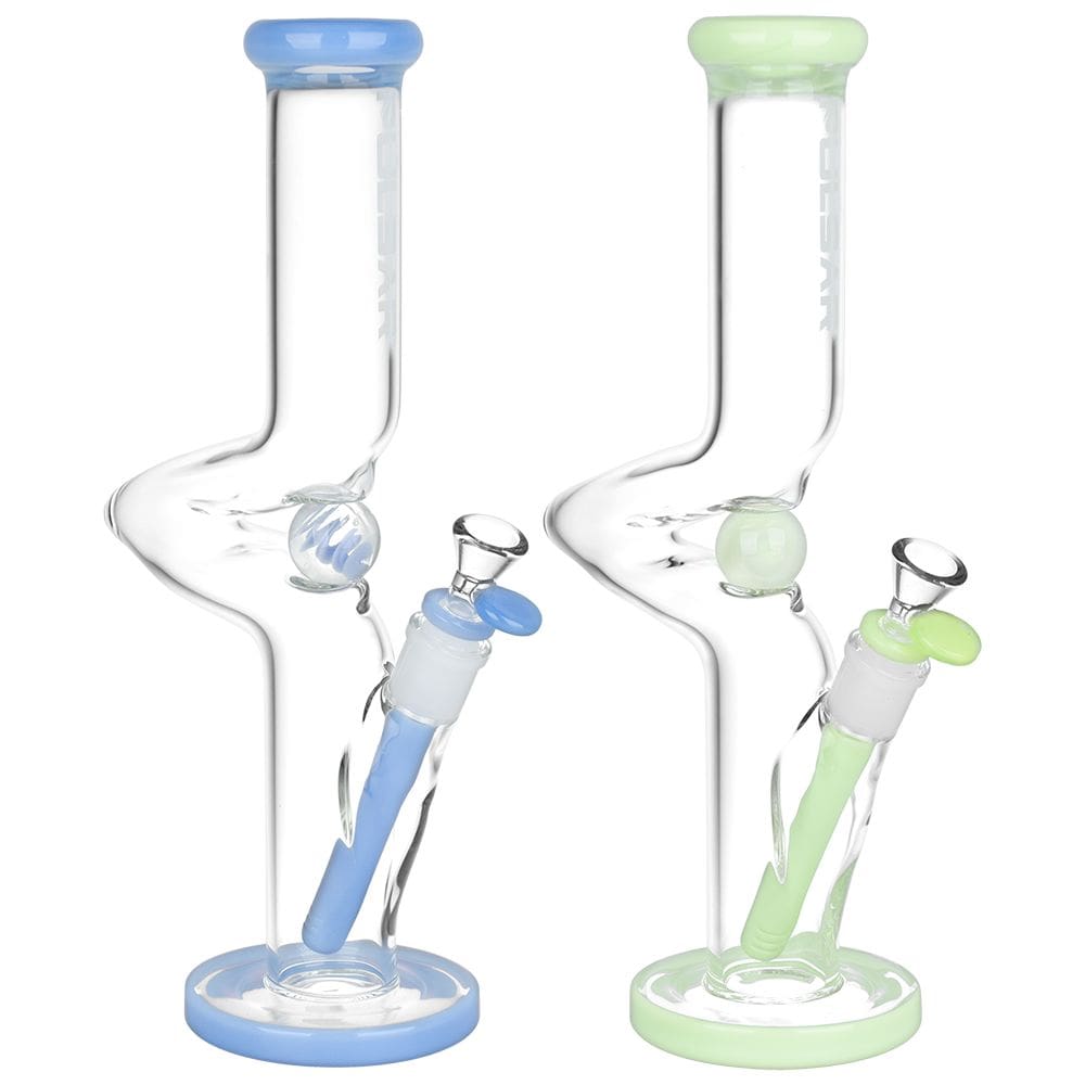Pulsar Kinked Marble Straight Tube Glass Water Pipe - Haze Smoke Shop USA - Vaporizers Super Store