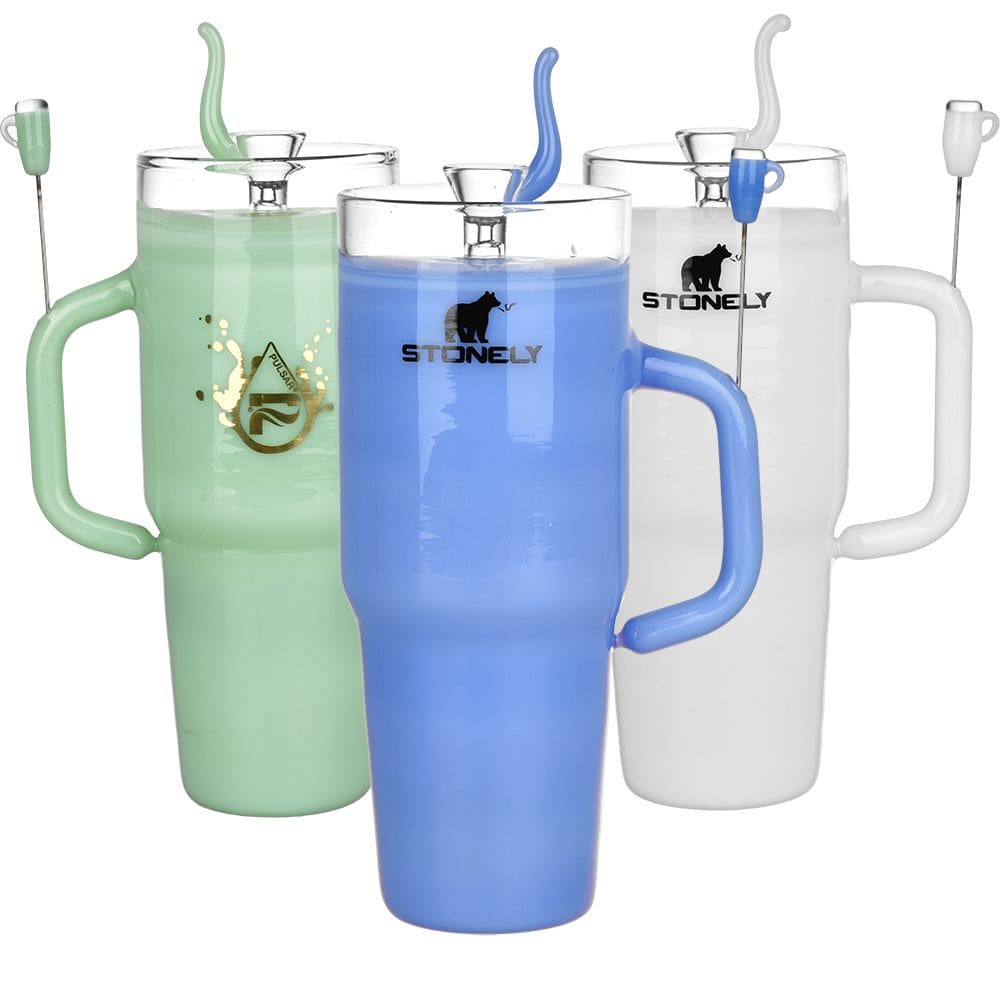Pulsar Stonely Cup Glass Water Pipe - Haze Smoke Shop USA - Vaporizers Super Store