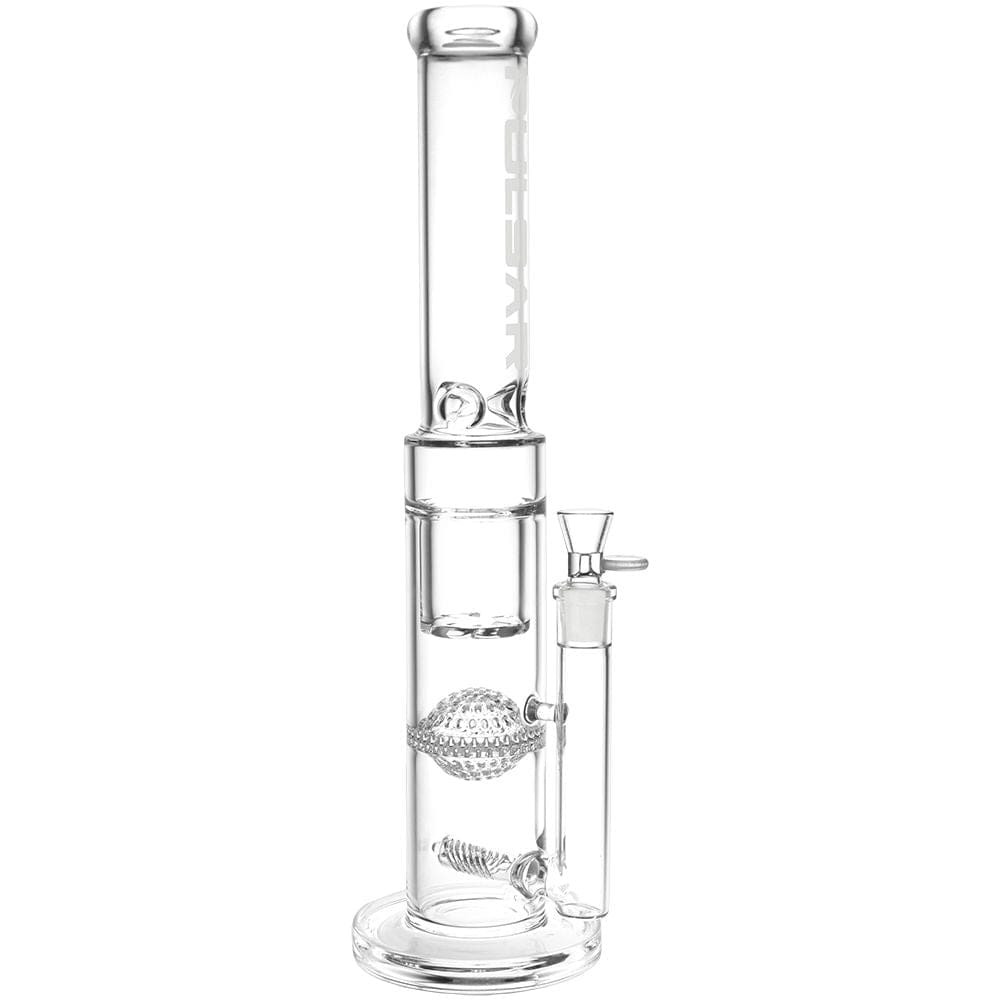 Pulsar Triple Treat Straight Tube Water Pipe - Haze Smoke Shop USA - Vaporizers Super Store