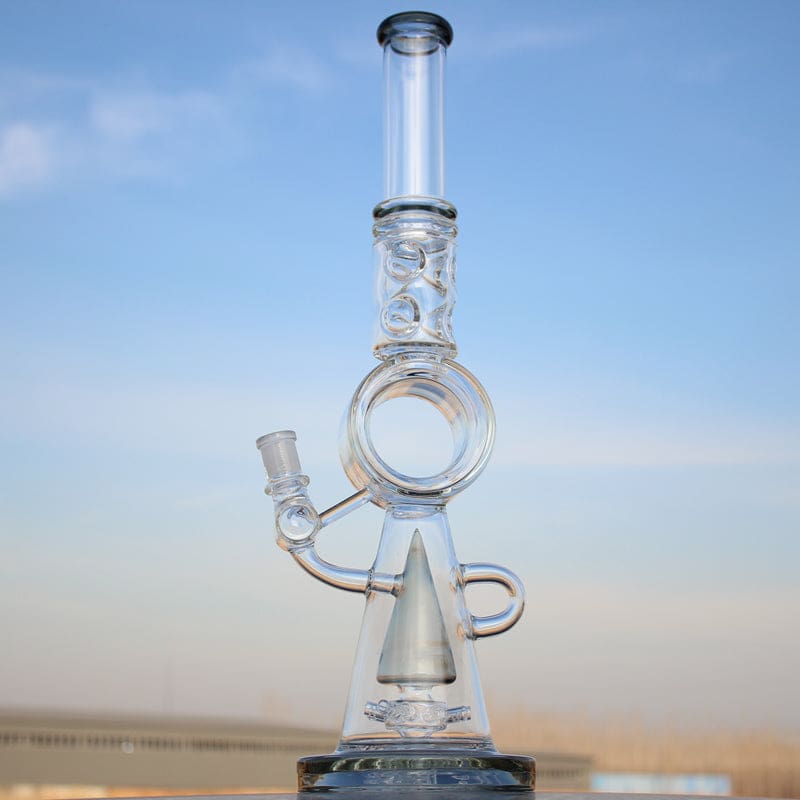 Recycler Style Donut Percolator Glass Water Pipe - Haze Smoke Shop USA - Vaporizers Super Store