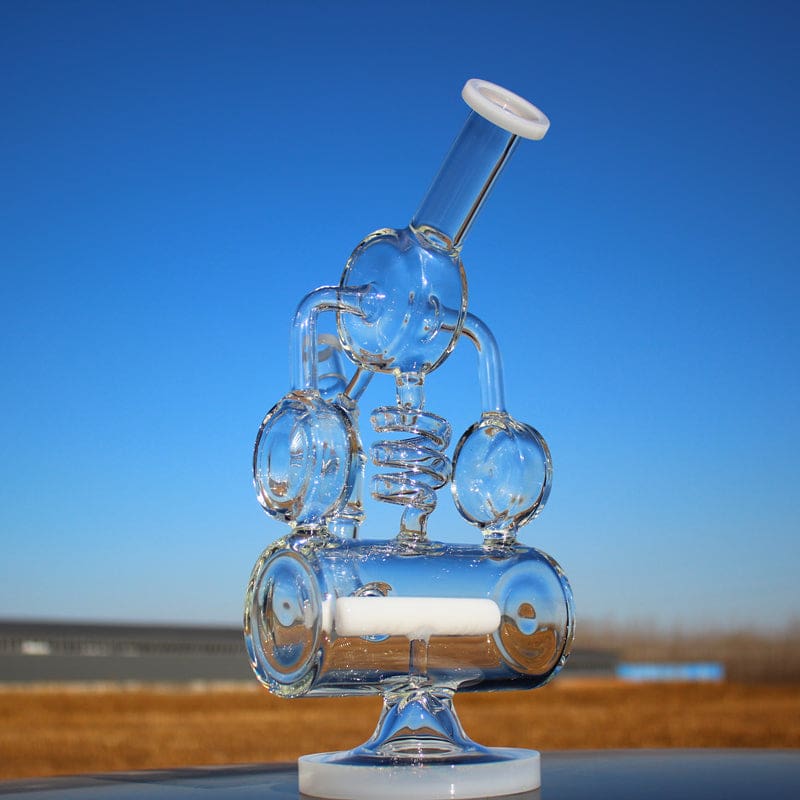 Recycler Style Inline Perc Water Pipe w/ Spring Body - Haze Smoke Shop USA - Vaporizers Super Store