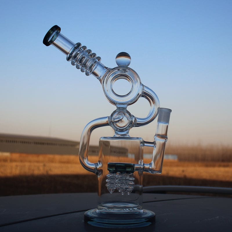 Recycler Style Water Pipe w/ Dual Percolator - Haze Smoke Shop USA - Vaporizers Super Store