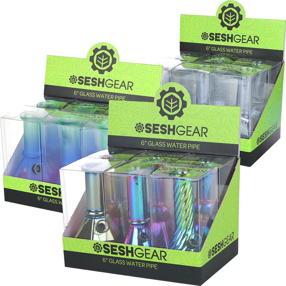 Seshgear Glass Mini Water Pipe SeshGear Glass Mini Water Pipe - Haze Smoke Shop USA - Vaporizers Super Store