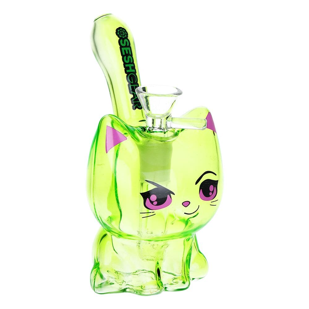 SeshGear Kitty Cat Glass Water Pipe - Haze Smoke Shop USA - Vaporizers Super Store