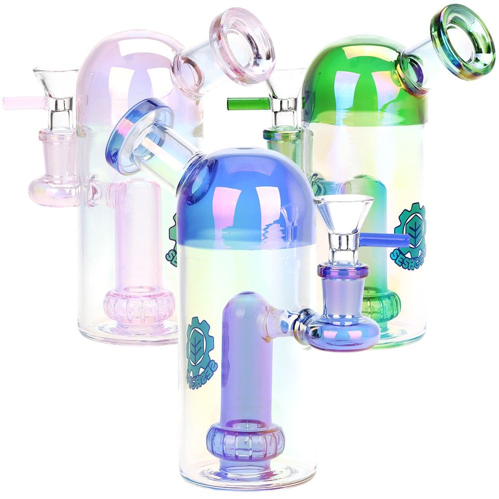 Seshgear Space Dome Showerhead Perc Electroplated Glass Water Pipe SeshGear Space Dome Showerhead Perc Electroplated Glass Water Pipe - Haze Smoke Shop USA - Vaporizers Super Store