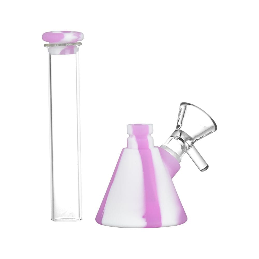 Silicone on Glass Beaker Water Pipe - Haze Smoke Shop USA - Vaporizers Super Store