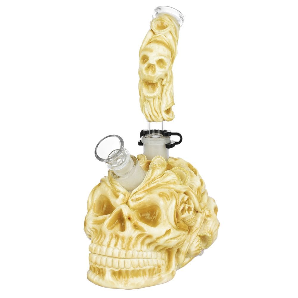 Skull Pile Sugar Skull Glass Water Pipe - Haze Smoke Shop USA - Vaporizers Super Store