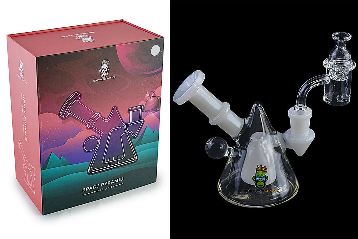 Space King Glass - Space Pyramid Mini Rig - Haze Smoke Shop USA - Vaporizers Super Store
